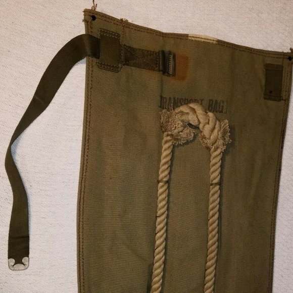 1958 CIF ISSUE VIETNAM WAR TRANSPORT BAG CANVAS W/ ROPE HANDLES 5420-267-0058